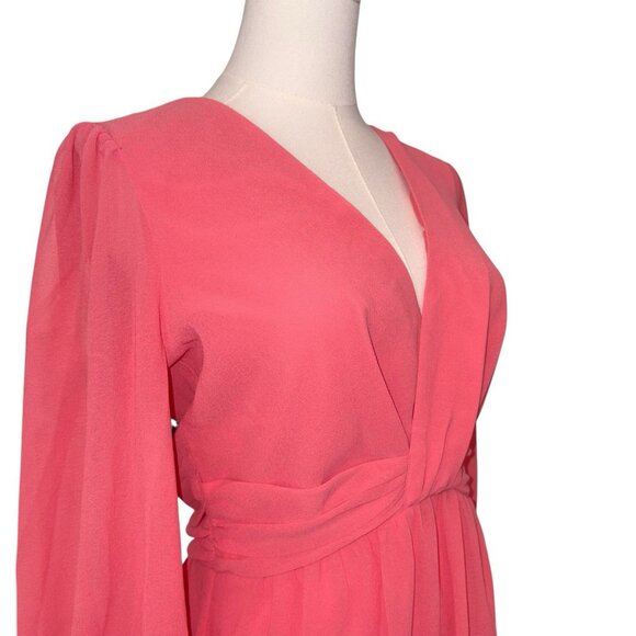 NEW Vince Camuto Women's 6 Gathered Chiffon Fairy Balloon Couture Flowy Dress - Picture 7 of 10